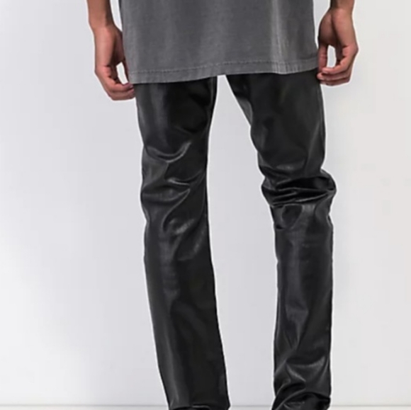 Ninth Hall Rogue Coated Denim Black Skinny Jeans - Size 30 - Picture 3 of 5